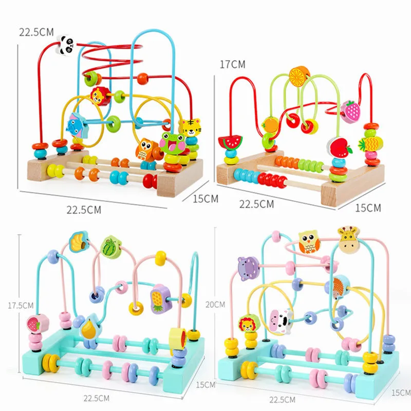 WINCO Wooden Baby Toddler Early Educational Toys Bead Roller Coaster Circle First Bead Coaster Maze Puzzle Toy For Kids Children
WINCO Wooden Baby Toddler Early Educational Toys Bead Roller Coaster Circle First Bead Coaster Maze Puzzle Toy For Kids Children