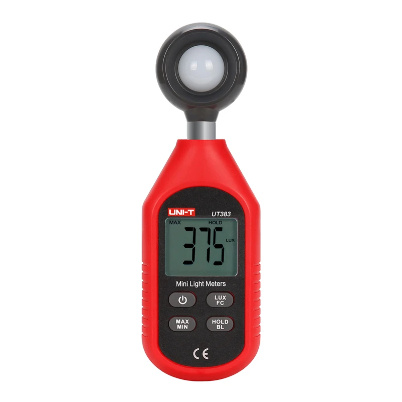 UNI-T UT383 Newest Mini Light Meters 200,000 LUX Digital Luxmeter Luminance Lux Fc Test Max Min Illuminometers Photometer
UNI-T UT383 Newest Mini Light Meters 200,000 LUX Digital Luxmeter Luminance Lux Fc Test Max Min Illuminometers Photometer