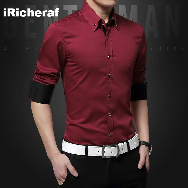 iRicheraf Men Shirts Smart Casual Street Wear White Long Sleeve Solid Top Quality Cotton Men Fashion Shirt 2019 Slim Fit S-5XL
iRicheraf Men Shirts Smart Casual Street Wear White Long Sleeve Solid Top Quality Cotton Men Fashion Shirt 2019 Slim Fit S-5XL