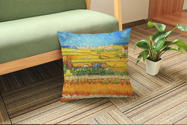 2016 New Cotton Linen Vincent van Gogh Painting Printing Cushion Throw Decorative Pillow Sofa Office Back Cushion 45x45cm 1pc
2016 New Cotton Linen Vincent van Gogh Painting Printing Cushion Throw Decorative Pillow Sofa Office Back Cushion 45x45cm 1pc