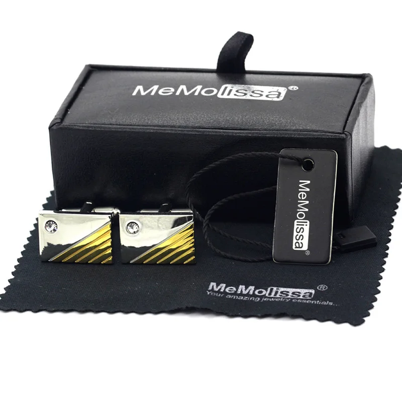 MeMolissa Display Box Trendy Cufflinks Gold Crystal Cufflinks Men's Wedding Cufflinks Gifts for men Free Tag & Wipe Cloth
MeMolissa Display Box Trendy Cufflinks Gold Crystal Cufflinks Men's Wedding Cufflinks Gifts for men Free Tag & Wipe Cloth