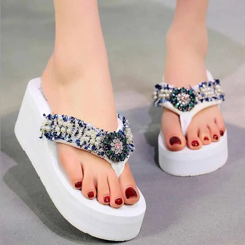 New Flip Flops Summer shoes woman Beach Sandals Women's Slippers Female Flat Sandals Rhinestone wedge pantoufle femme
New Flip Flops Summer shoes woman Beach Sandals Women's Slippers Female Flat Sandals Rhinestone wedge pantoufle femme