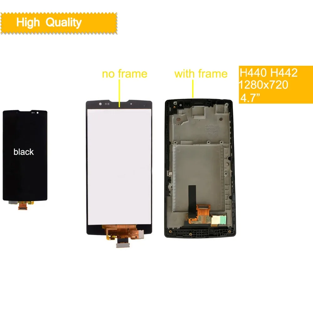 Original 4.7" 3G 4G LTE for LG Spirit LCD Display H440 H442 LCD Touch Screen H422 H440N C70 for LG Spirit Display Replacement
Original 4.7" 3G 4G LTE for LG Spirit LCD Display H440 H442 LCD Touch Screen H422 H440N C70 for LG Spirit Display Replacement