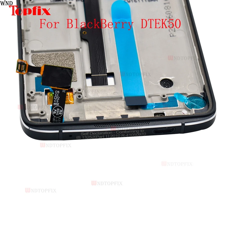For BlackBerry Dtek50 LCD Display Touch Screen Digitizer Assembly With Frame Replacement For 5.2" Blackberry Dtek 50 LCD Display
For BlackBerry Dtek50 LCD Display Touch Screen Digitizer Assembly With Frame Replacement For 5.2" Blackberry Dtek 50 LCD Display