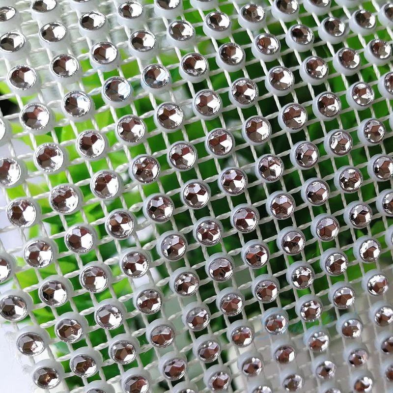 24 Rows of Rhinestone Mesh Yard, 3mm Rhinestone (No Stones) Banding with White Plastic Base, Trimming for Dress, Free Shipping
24 Rows of Rhinestone Mesh Yard, 3mm Rhinestone (No Stones) Banding with White Plastic Base, Trimming for Dress, Free Shipping