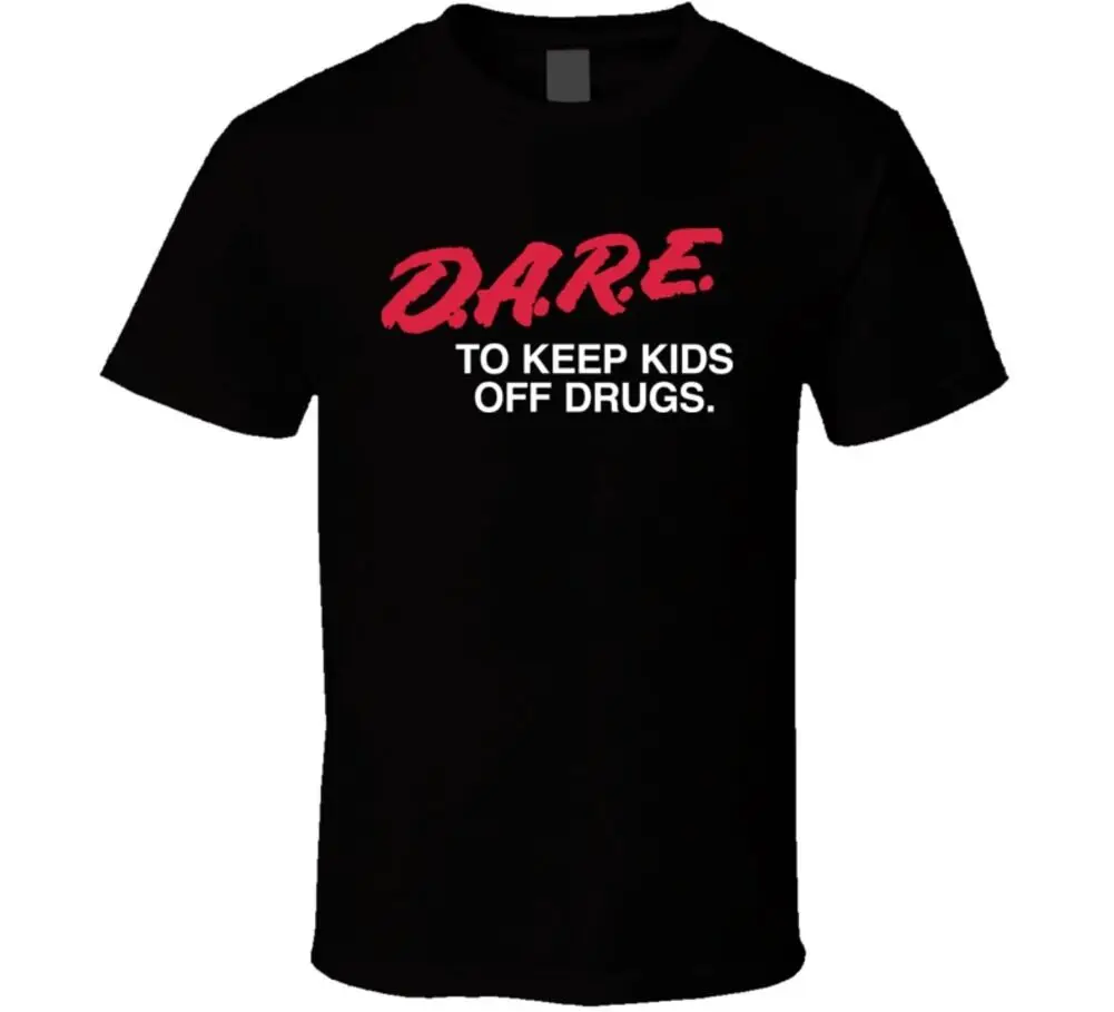 Dare Keep Kids Off Drugs Anti Drug/Ретро футболка Летняя мужская модная Удобная Повседневная с