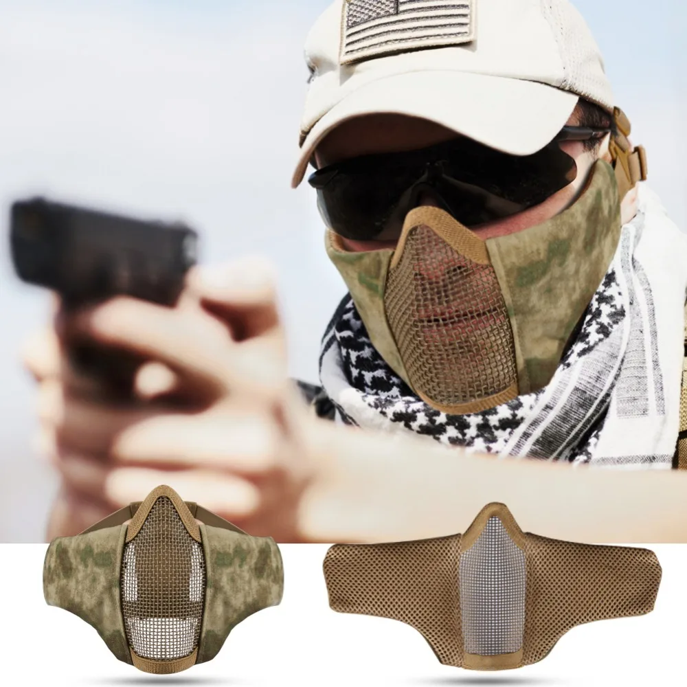 SKL половина уход за кожей лица Airsoft сетки маски для век Защитное снаряжение