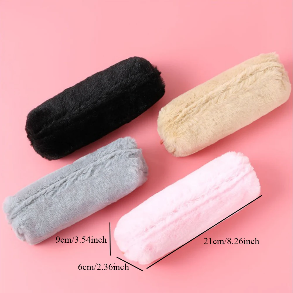 Soft Girls Cosmetic Bag Sweet Girls Plush Fluffy Pencil Case Creative Cute Makeup Pouch Cute Girls Storage Bag Solid pencil case
Soft Girls Cosmetic Bag Sweet Girls Plush Fluffy Pencil Case Creative Cute Makeup Pouch Cute Girls Storage Bag Solid pencil case