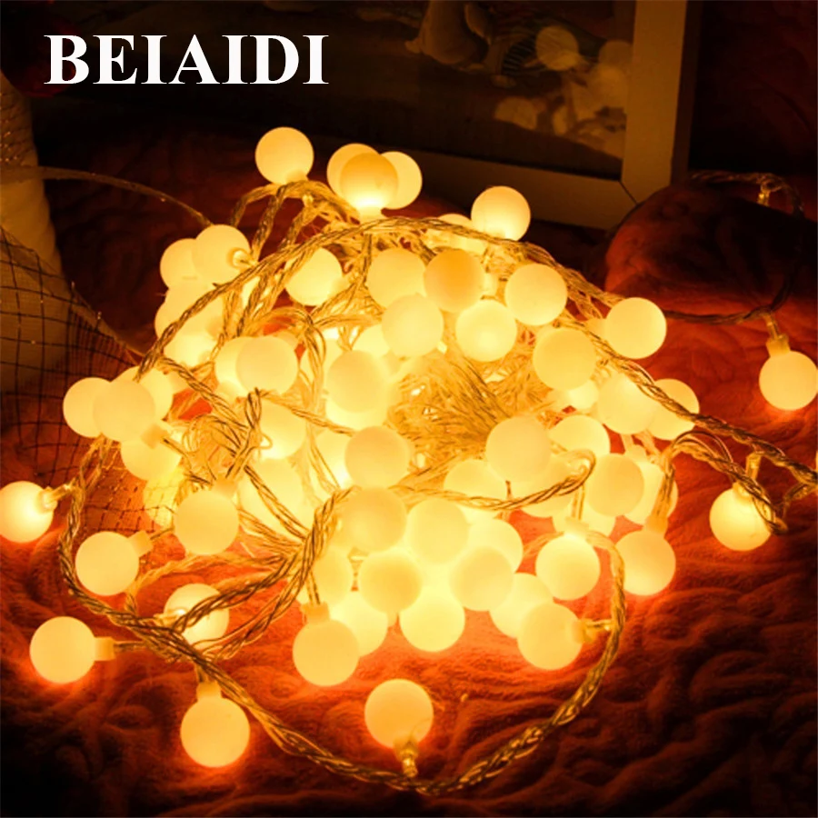 BEIAIDI 10M 80 LED Globe Ball LED String Light Outdoor Patio Party Patio Christmas Fairy Light Garland Globe Holiday Light
BEIAIDI 10M 80 LED Globe Ball LED String Light Outdoor Patio Party Patio Christmas Fairy Light Garland Globe Holiday Light
