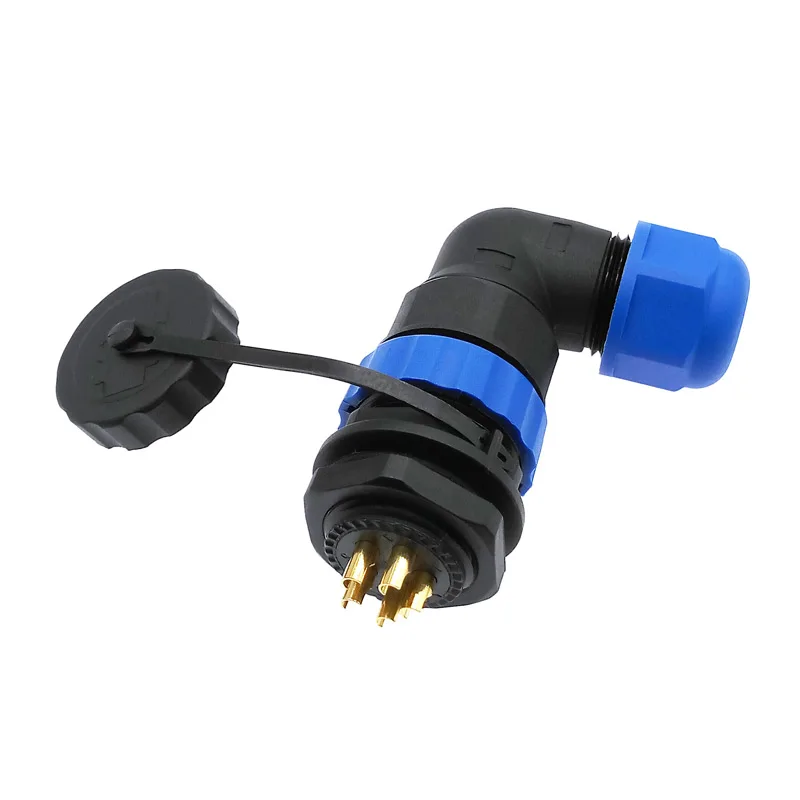 SP20 angle connectors waterproof connector 1/2/3/4/5/6/7/9/10/12/14Pin IP68 cable connector 90 degree elbow
SP20 angle connectors waterproof connector 1/2/3/4/5/6/7/9/10/12/14Pin IP68 cable connector 90 degree elbow