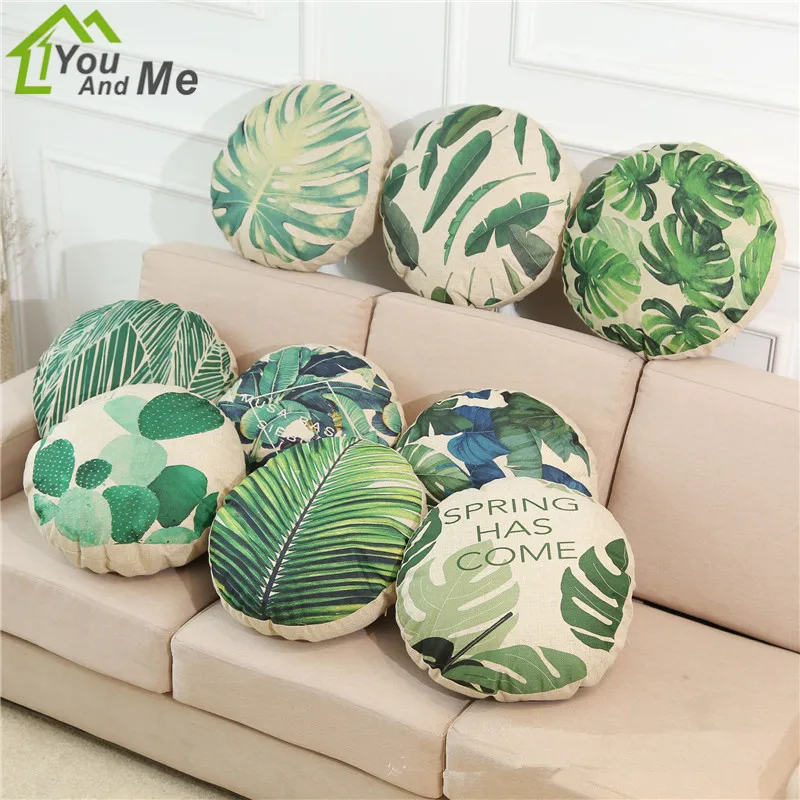 45cm Round Pillowcase Tropical Plant Printed Cotton Linen Home Living Room Sofa Bedside Decorative Cushion Cover
45cm Round Pillowcase Tropical Plant Printed Cotton Linen Home Living Room Sofa Bedside Decorative Cushion Cover