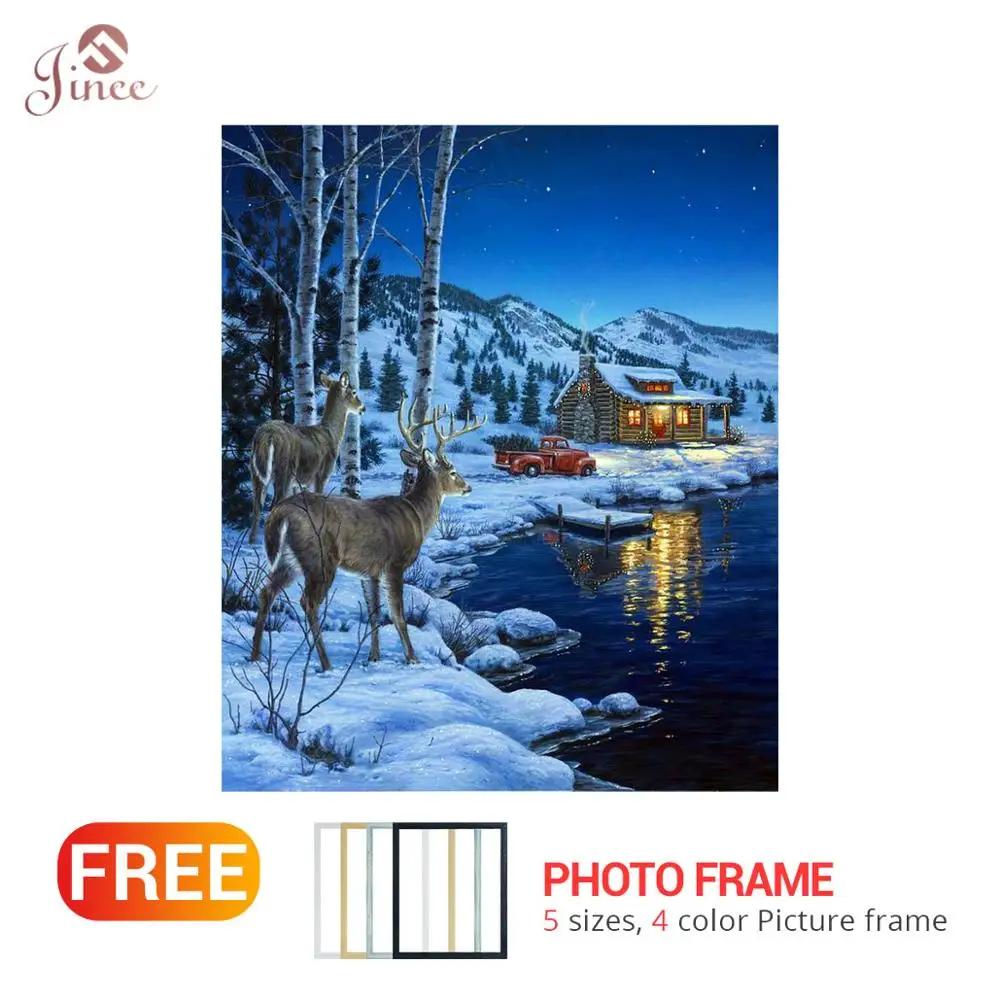 5D DIY Diamond Painting Winter Deer Diamond Embroidery Animal Cross Stitch Rhinestone Digital Wall Sticker Home Decoration
5D DIY Diamond Painting Winter Deer Diamond Embroidery Animal Cross Stitch Rhinestone Digital Wall Sticker Home Decoration