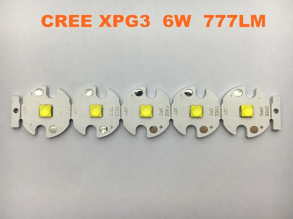 СВЕТОДИОД CREE XPG3 1 6 Вт 777LM S2S3S5 3 в 2000 мА 16 мм 20 печатная плата светодиодный фонарик