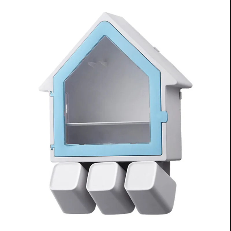 Solid Creative Home Bathroom Wall Hanging Handfree Toothbrush Holder Automatic Toothpaste Dispenser Set 6 Holder 3 Cup
Solid Creative Home Bathroom Wall Hanging Handfree Toothbrush Holder Automatic Toothpaste Dispenser Set 6 Holder 3 Cup
