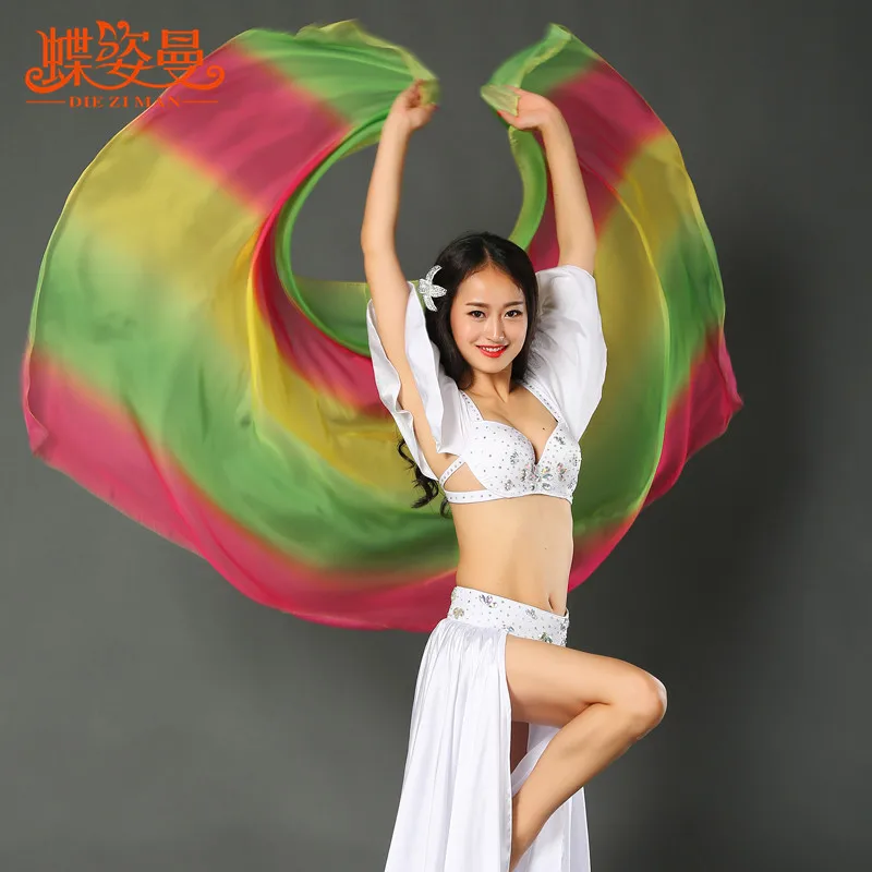2017 Women Bellydance Costumes Time-limited Real Silk Scarf Manchester Gradient Hand Yarn Practice Costume Props Throw Sj001
2017 Women Bellydance Costumes Time-limited Real Silk Scarf Manchester Gradient Hand Yarn Practice Costume Props Throw Sj001