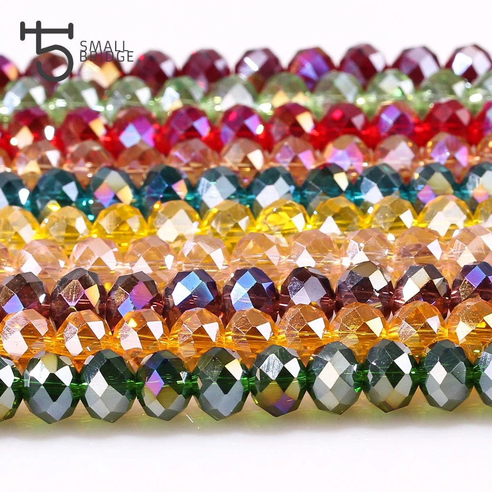 6 8mm Austria Colorful Ab Rondelle Faceted Beads Jewelry Making Women Earring Diy Kralen Loose Spacer Glass Beads Z138
6 8mm Austria Colorful Ab Rondelle Faceted Beads Jewelry Making Women Earring Diy Kralen Loose Spacer Glass Beads Z138