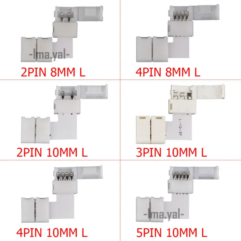 5 шт./лот rgb ws2812 sigle цвет 3528 5050 светодиодные ленты Разъем 2pin 4pin 10 мм 8 L Форма