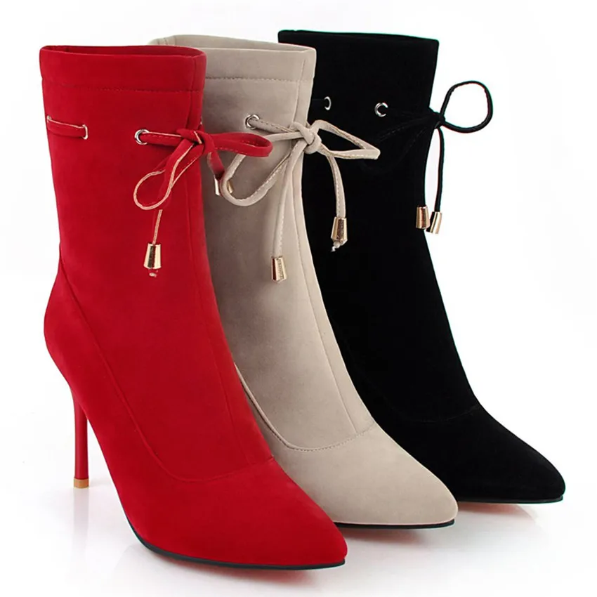 Spring Autumn High Heel Shoes Women Ankle Boots Booties Woman Short Boots High Heels Small Plus Size 33 - 40 41 42 43
Spring Autumn High Heel Shoes Women Ankle Boots Booties Woman Short Boots High Heels Small Plus Size 33 - 40 41 42 43