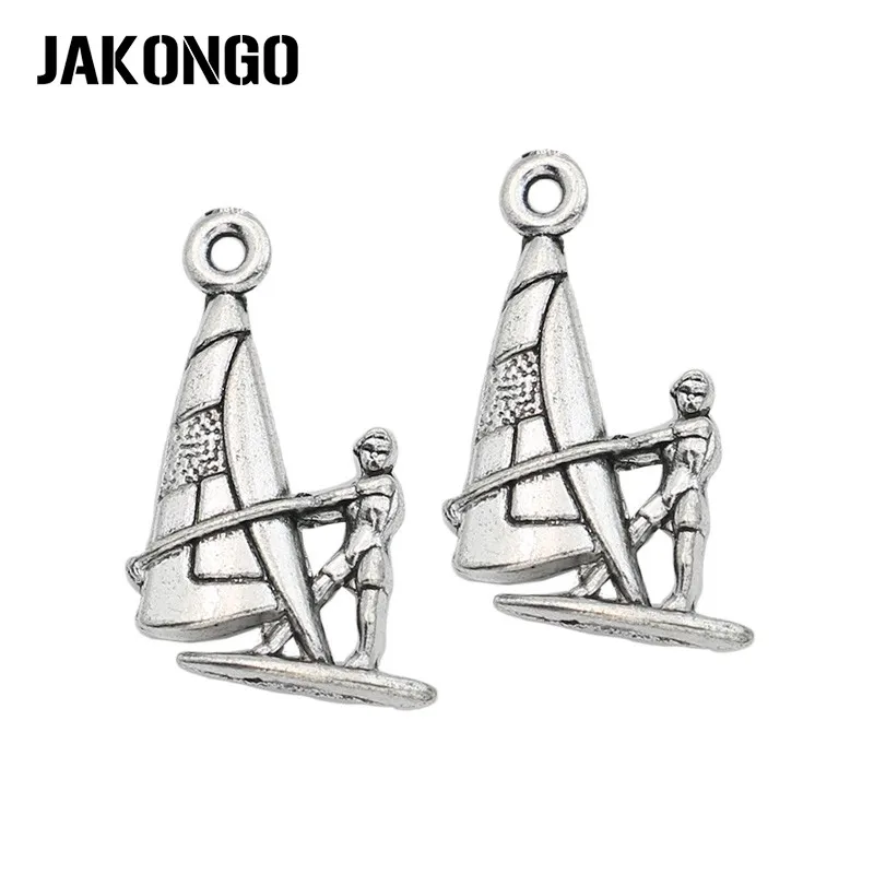 15pcs Tibetan Silver Plated Surfing Charms Pendants for Jewelry Making Bracelet DIY Handmade Craft 22x15mm
15pcs Tibetan Silver Plated Surfing Charms Pendants for Jewelry Making Bracelet DIY Handmade Craft 22x15mm