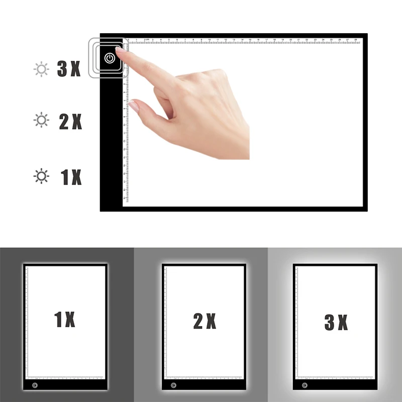 1 SET education drawing device thickness 0.5 mm stepless dimming brightness of LED tracing light pad
1 SET education drawing device thickness 0.5 mm stepless dimming brightness of LED tracing light pad