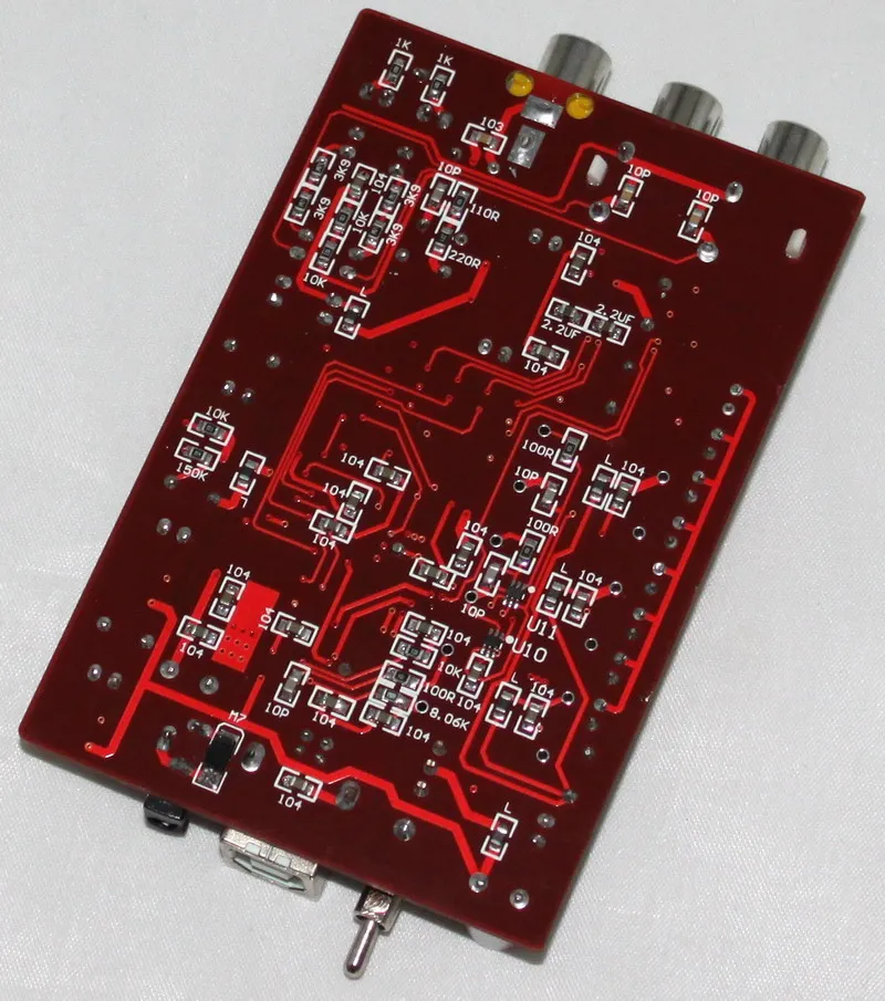 XMOS+PCM5102+TDA1308 decoder board supports 32bit 384K
XMOS+PCM5102+TDA1308 decoder board supports 32bit 384K