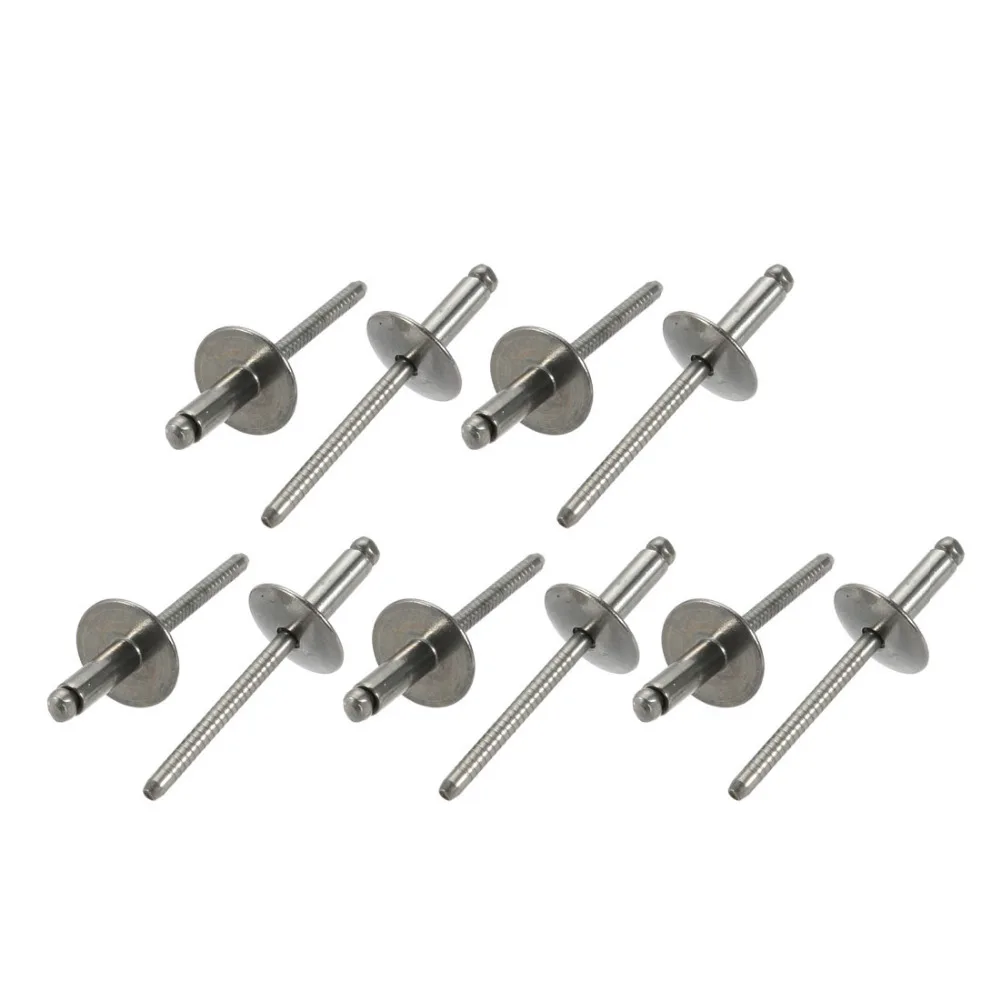 UXCELL 10pcs Blind Rivets 304 Stainless Steel Open End Large Flange Rivet Fasteners For Buildings Aircraft 13/16/20x5x16mm
UXCELL 10pcs Blind Rivets 304 Stainless Steel Open End Large Flange Rivet Fasteners For Buildings Aircraft 13/16/20x5x16mm