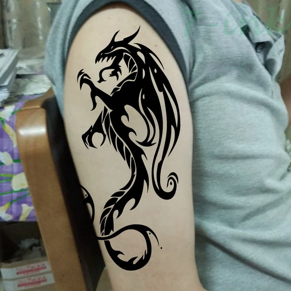 Water Transfer tattoo stickers Black China Mythology Dragon tatto Water Transfer Fake Tattoo Flash Tattoo for man woman
Water Transfer tattoo stickers Black China Mythology Dragon tatto Water Transfer Fake Tattoo Flash Tattoo for man woman