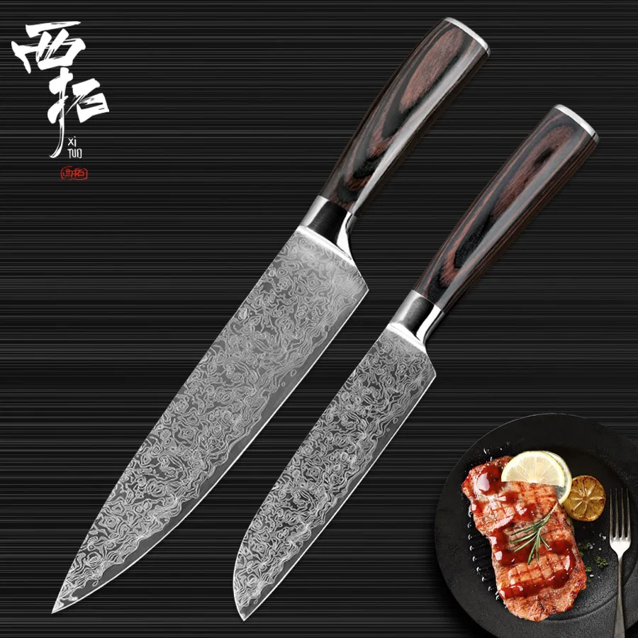 XITUO 2PCS set kitchen chef knife cut meat slice bread fruit Utility Santoku stainless steel home restaurant cooking tools
XITUO 2PCS set kitchen chef knife cut meat slice bread fruit Utility Santoku stainless steel home restaurant cooking tools