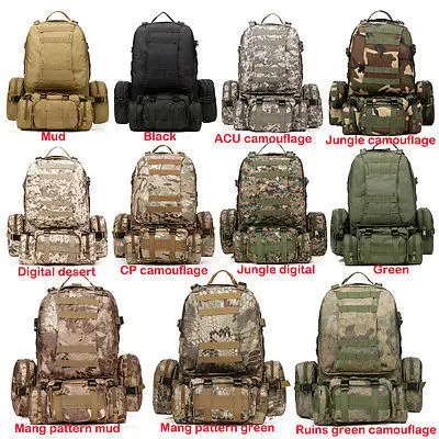Solid Nylon Wear-proof Outdoor Sport Climbing Camping Hiking Combined Trekking MOLLE Travel Bags Military Tactical Backpack 60L
Solid Nylon Wear-proof Outdoor Sport Climbing Camping Hiking Combined Trekking MOLLE Travel Bags Military Tactical Backpack 60L