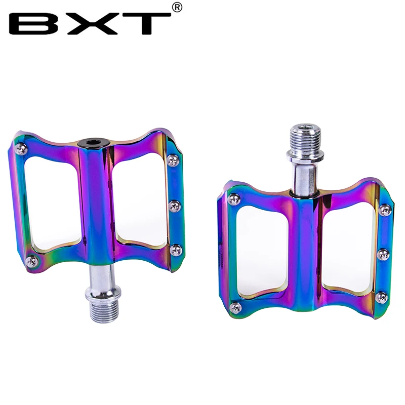BXT уникальный Хамелеон цвет велосипедные педали для MTB дорожный велосипед из