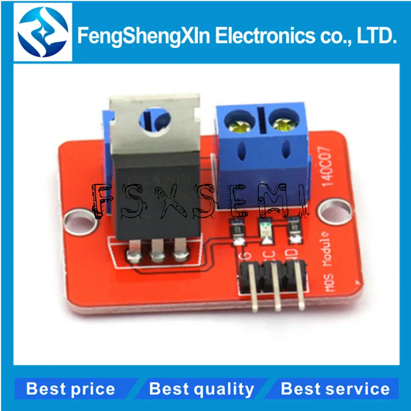 1pcs/lot New Smart Electronics 0-24V Top Mosfet Button IRF520 MOS Driver Module for MCU ARM Raspberry Pi for arduino DIY Kit
1pcs/lot New Smart Electronics 0-24V Top Mosfet Button IRF520 MOS Driver Module for MCU ARM Raspberry Pi for arduino DIY Kit