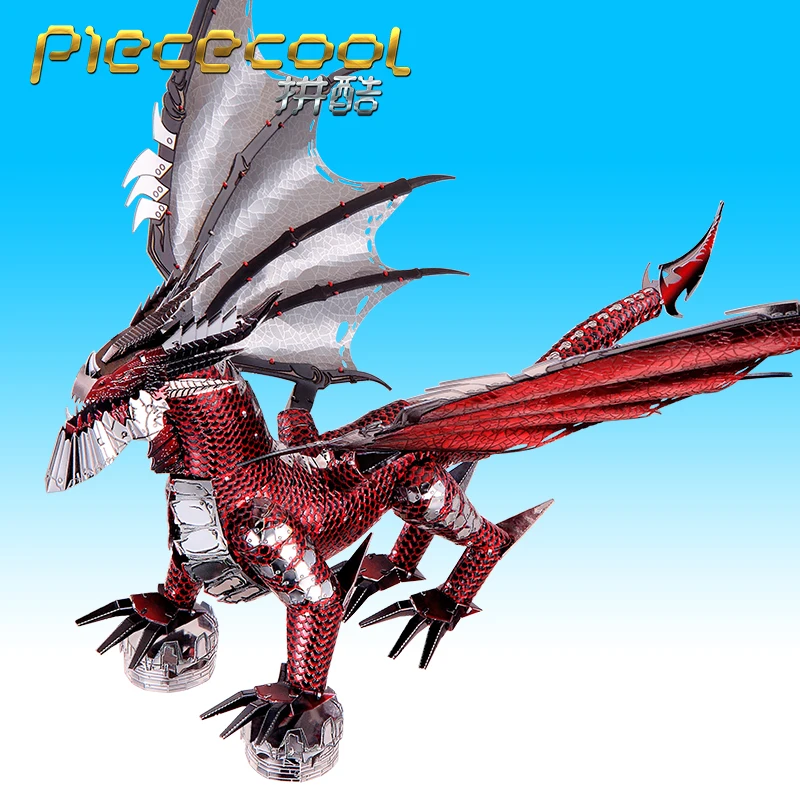 Piececool 3D Metal Puzzle Black Dragon Model DIY Nano Laser Cut Manual Jigsaw For Adult Child Kids Collectional Educational Toys
Piececool 3D Metal Puzzle Black Dragon Model DIY Nano Laser Cut Manual Jigsaw For Adult Child Kids Collectional Educational Toys