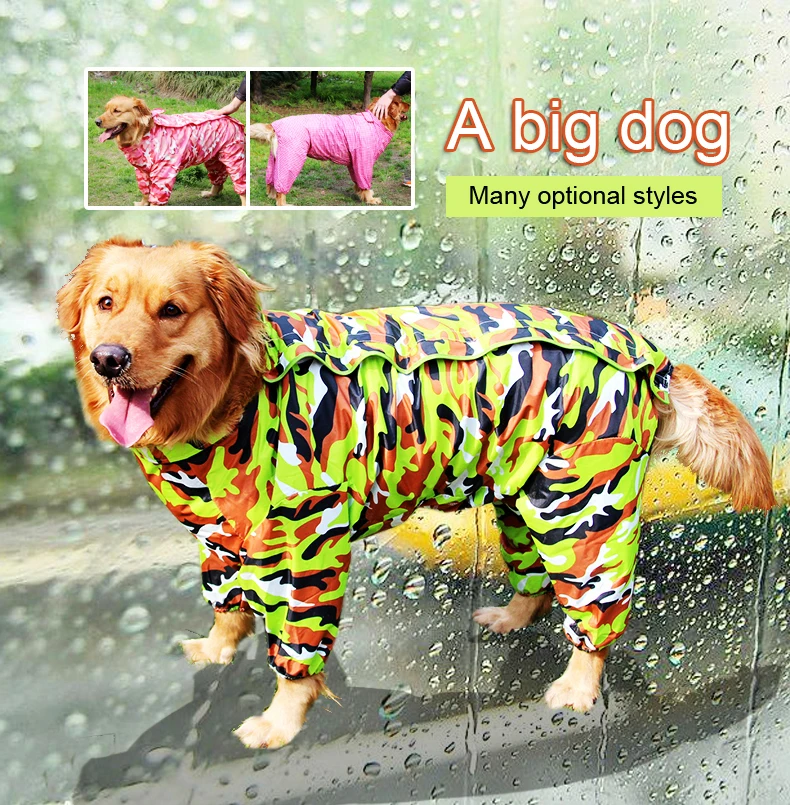 Large Dog Raincoat Rain Slicker Waterproof Clothes Raincoat For Dog Outdoor Four conjoined Golden Satsuma large dog pet raincoat
Large Dog Raincoat Rain Slicker Waterproof Clothes Raincoat For Dog Outdoor Four conjoined Golden Satsuma large dog pet raincoat