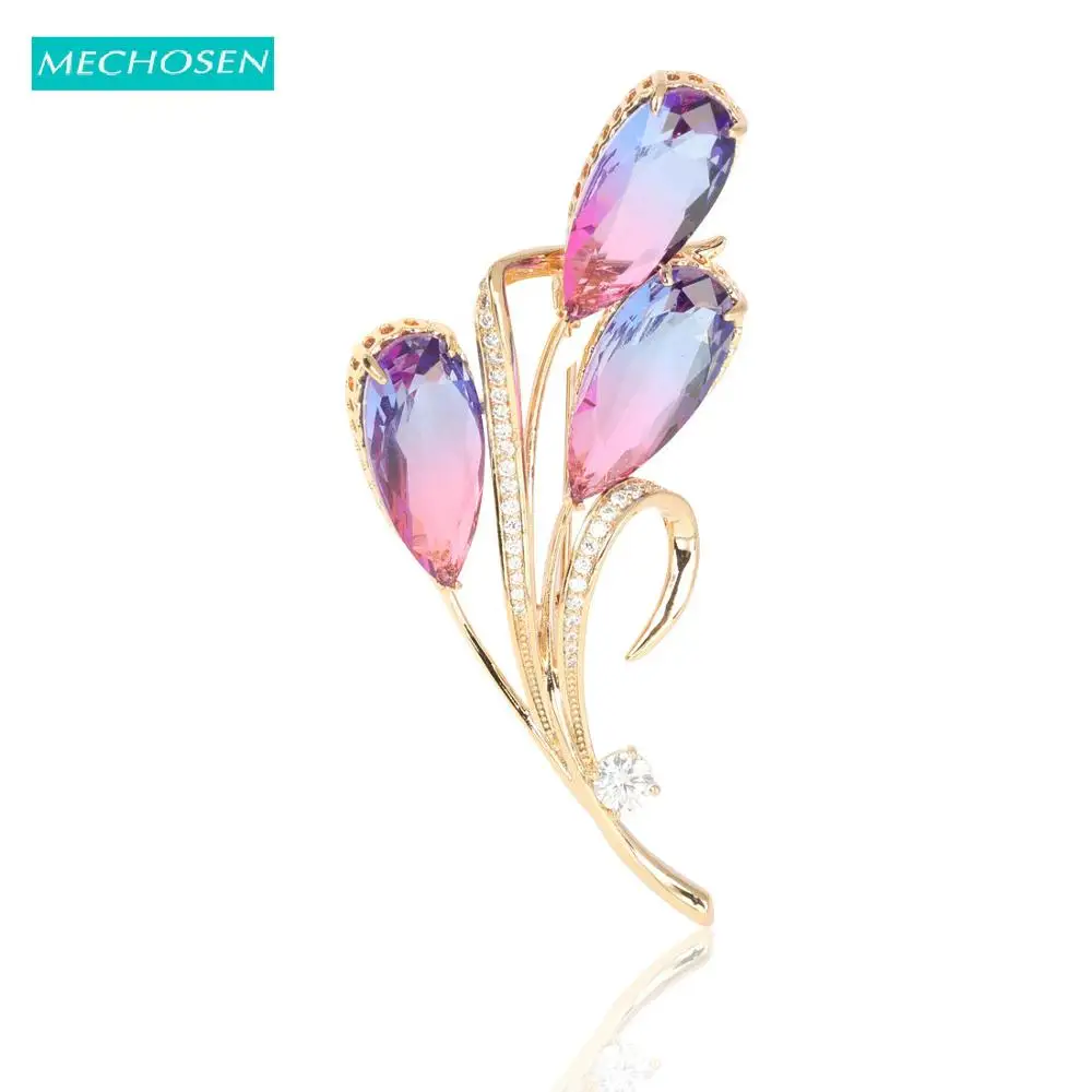 MECHOSEN Gorgeous Elegant Flower Brooches AAA Zircon Plant Copper Jewelry For Women Girls Party Lapel Dress Sweater Pins Corsage
MECHOSEN Gorgeous Elegant Flower Brooches AAA Zircon Plant Copper Jewelry For Women Girls Party Lapel Dress Sweater Pins Corsage