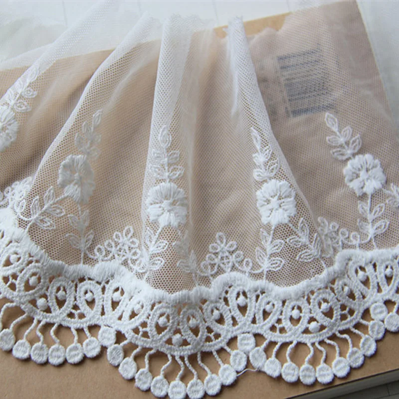 5Yards/lot DIY handmade clothing accessories material lace fabric embroidery lace trim mesh width 13cm white/black -QX
5Yards/lot DIY handmade clothing accessories material lace fabric embroidery lace trim mesh width 13cm white/black -QX
