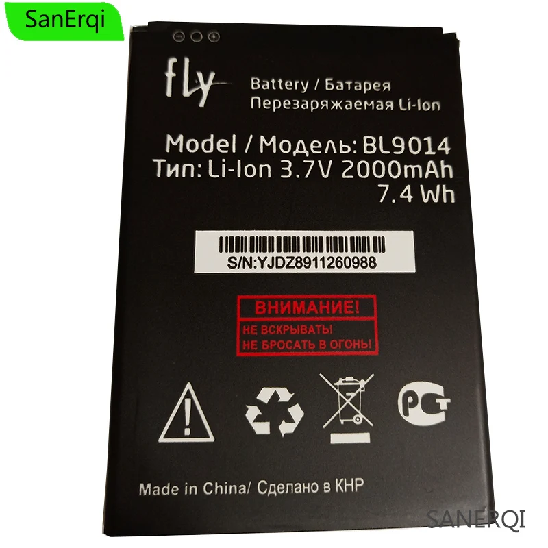 2000mAh New For Fly BL9014 Battery BL9014 BL 9014 Mobile Phone Replacement Battery 3.7V
2000mAh New For Fly BL9014 Battery BL9014 BL 9014 Mobile Phone Replacement Battery 3.7V
