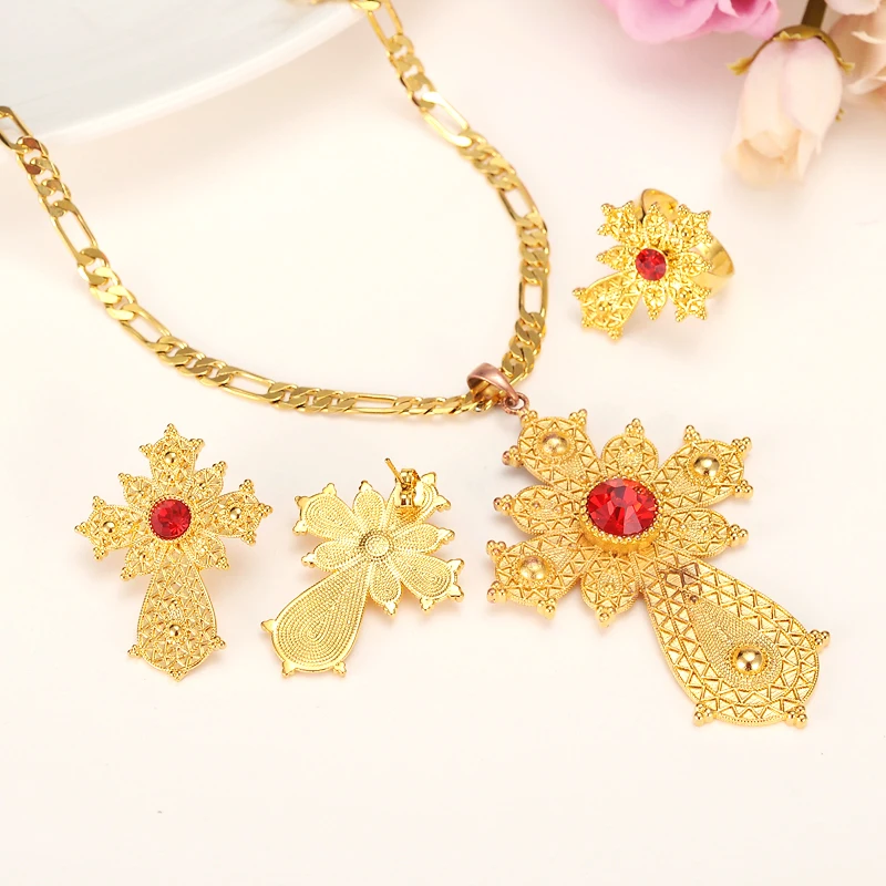 Ethiopian 24K gold color Cross Africa Cross Set Latest Ethiopian Cross Set Jewelry Africa Dubai Bridal Wedding Sets
Ethiopian 24K gold color Cross Africa Cross Set Latest Ethiopian Cross Set Jewelry Africa Dubai Bridal Wedding Sets