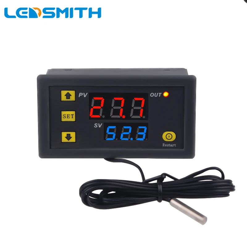 W3230 Probe line 20A Digital Temperature Control LED Display Thermostat With Heat/Cooling Control Instrument 12V 24V AC110-220V
W3230 Probe line 20A Digital Temperature Control LED Display Thermostat With Heat/Cooling Control Instrument 12V 24V AC110-220V