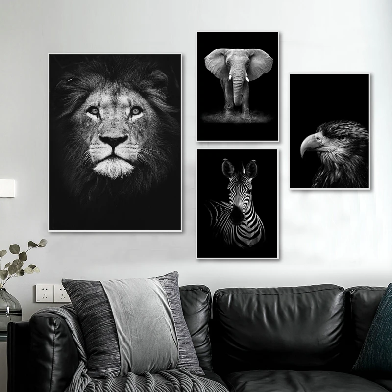 Modern Nature Wildlife Africa Wild Animals Black White Canvas Painting Poster Print Wall Art Picture for Living Room Home Decor
Modern Nature Wildlife Africa Wild Animals Black White Canvas Painting Poster Print Wall Art Picture for Living Room Home Decor