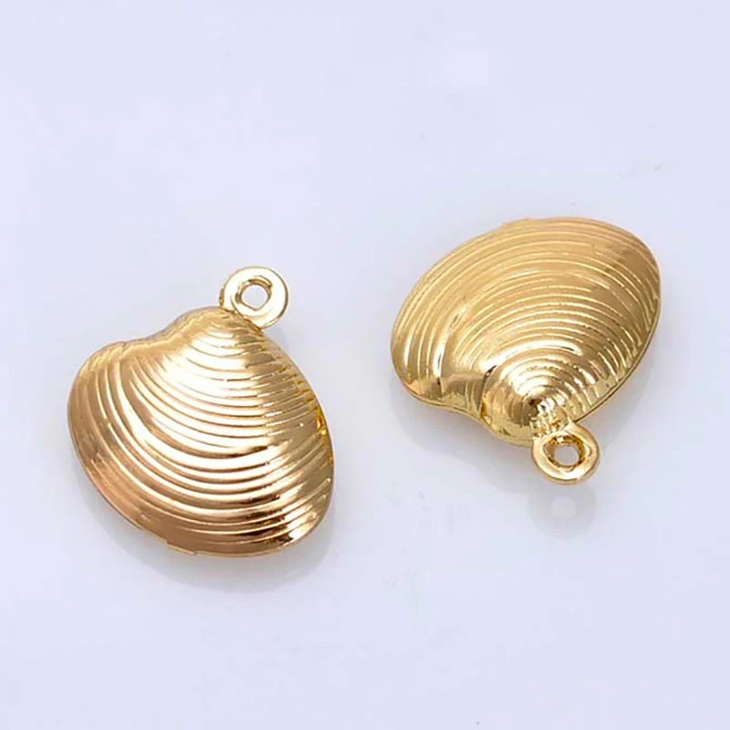 10pcs 24k Gold Plated Copper Shell Charms for Jewelry Earrings Necklace Jewelry Findings Connectors Charms
10pcs 24k Gold Plated Copper Shell Charms for Jewelry Earrings Necklace Jewelry Findings Connectors Charms