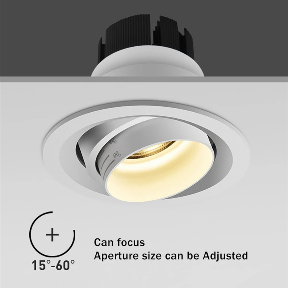 Dimmable LED Focusable Downlight Embedded Adjustable Angle Ceiling Light Background Lamp Focusing Zoom COB Spotlight 5W 10W 15W
Dimmable LED Focusable Downlight Embedded Adjustable Angle Ceiling Light Background Lamp Focusing Zoom COB Spotlight 5W 10W 15W