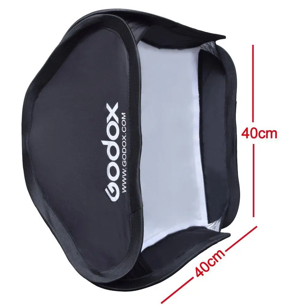 Складной софтбокс Godox 40x40 см/60x60 см/80x80 см для s-образного кронштейна Bowens Elinchrom Mount |