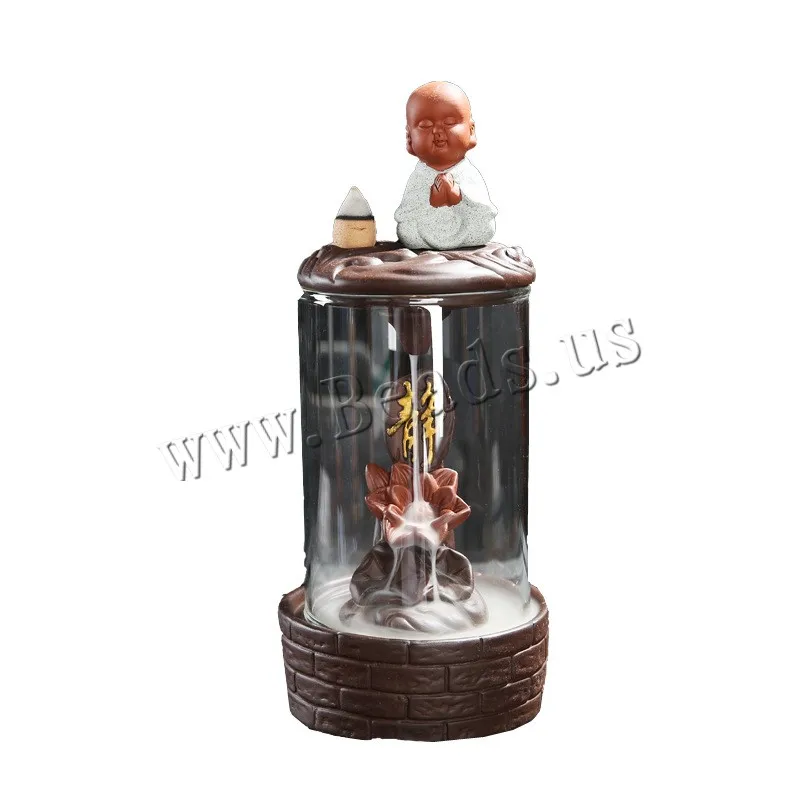 Lotus Flower Ceramic Backflow Incense Burner With Acrylic Protective Cover Smoke Waterfall Incense Holder + 10pcs Incense Cones
Lotus Flower Ceramic Backflow Incense Burner With Acrylic Protective Cover Smoke Waterfall Incense Holder + 10pcs Incense Cones