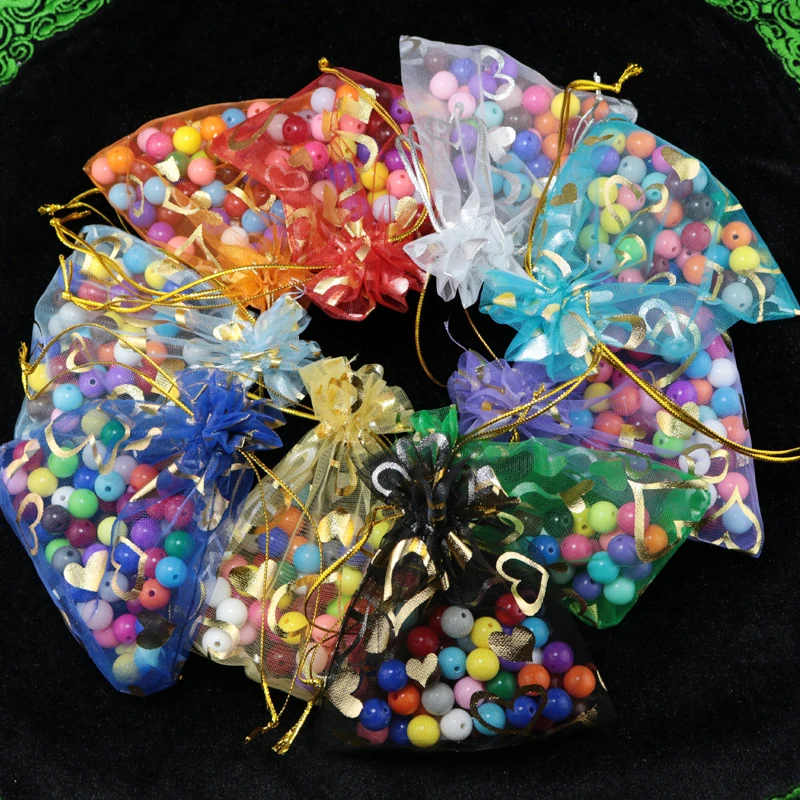 Drawstring Bag Pouch 100pcs 13*18cm Gold Heart Organza Tull Bags For Jewelry Gift Toys Packaging Storage Customized Logo Gift
Drawstring Bag Pouch 100pcs 13*18cm Gold Heart Organza Tull Bags For Jewelry Gift Toys Packaging Storage Customized Logo Gift