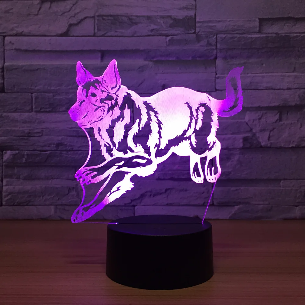 Novelty Dog 3d Lamp Touch Sensor 7 Color Changing USB Led Night Light For Home Decor Bedroom Besides Lighting Children Gift
Novelty Dog 3d Lamp Touch Sensor 7 Color Changing USB Led Night Light For Home Decor Bedroom Besides Lighting Children Gift