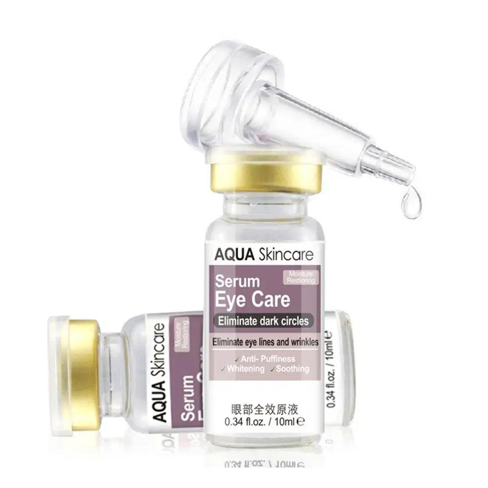 

10ml Eye Serum Remove Dark Circles Eye Bags Eliminate Eye Lines Wrinkles Anti-puffiness Whitening Soothing Eye Care Essence