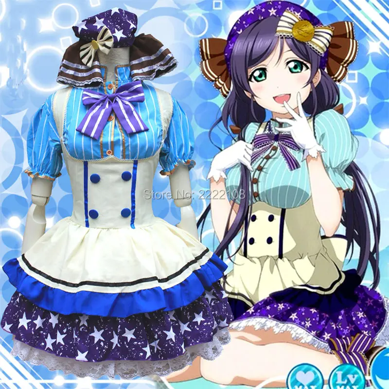 Недорогой косплей Love Live Tojo Nozomi, платье принцессы Белль для взрослых, форма сладкой горничной, платье принцессы Лолиты, костюм для косплея
Недорогой косплей Love Live Tojo Nozomi, платье принцессы Белль для взрослых, форма сладкой горничной, платье принцессы Лолиты, костюм для косплея
