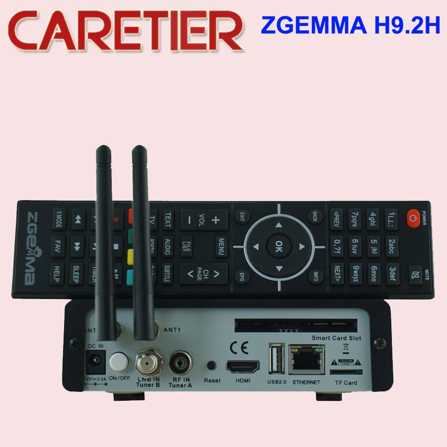 Новый 4K спутниковый ТВ приемник Engima2 zgemma h9.2h DVB S2X + T2/C тюнер muli stream tv bulit in WIFI 2