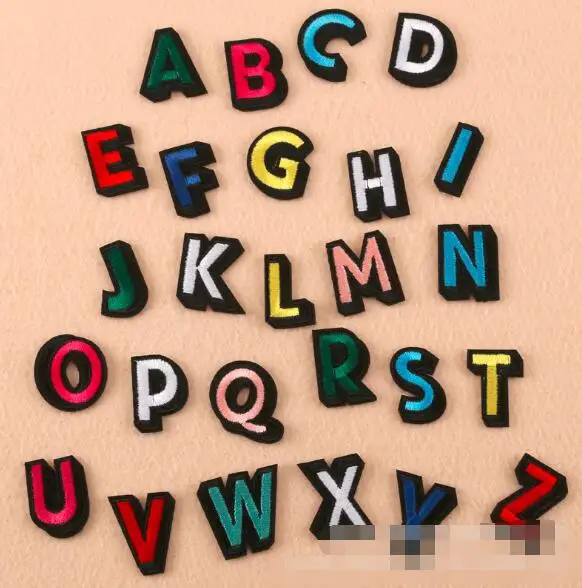26pc Alphabet Letters DIY Patch Embroidery Cloth Paste Alphabet Patches Garment Appliques Badge Iron On Patches Clothes Stickers
26pc Alphabet Letters DIY Patch Embroidery Cloth Paste Alphabet Patches Garment Appliques Badge Iron On Patches Clothes Stickers