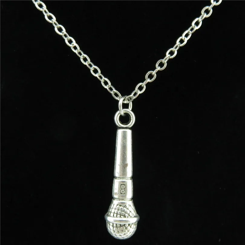 Cute Alloy Music Voice Microphone Pendant Chain Necklaces Singer Pendant Women Gift Jewelry Accessories Q19A61
Cute Alloy Music Voice Microphone Pendant Chain Necklaces Singer Pendant Women Gift Jewelry Accessories Q19A61